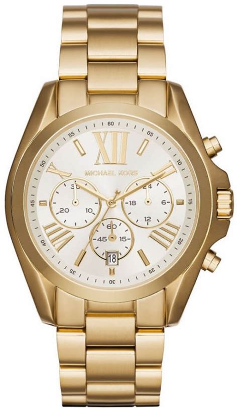 michael kors women's bradshaw gold tone chronograph watch mk6266|Michael Kors bradshaw watch case.